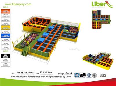 Indoor And Outdoor Professional Large Cheap Trampoline Park 